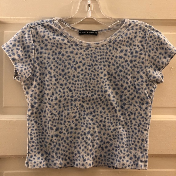 ❌ SOLD ❌ BM Blue Cheetah Print Ashlyn Top - Picture 2 of 4